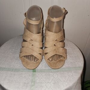 Wild Diva Beige Strappy Sandals